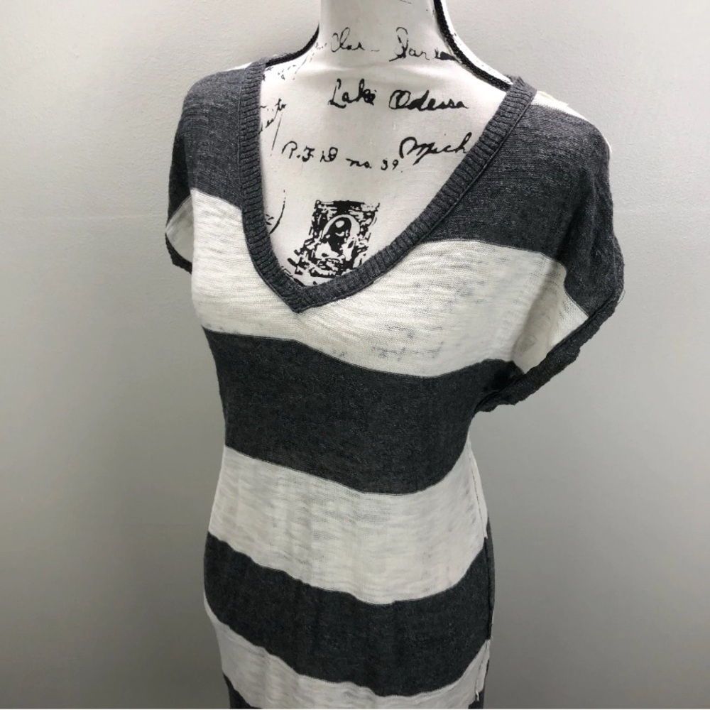 Free People Charcoal Knit Sweater Dress